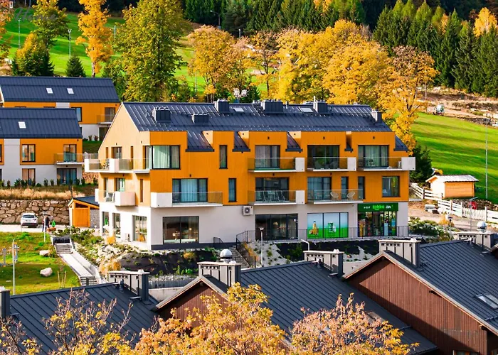 Wonder Home - Apartamenty Hillside tuż przy stoku, sklep, plac zabaw i zewnętrzna siłownia na terenie kompleksu Karpacz