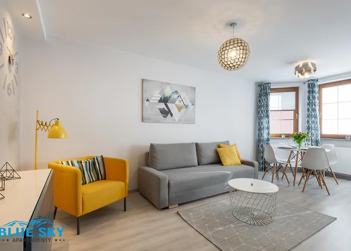 Apartamenty BlueSky - Nadrzeczna 3d-3e, blisko centrum Karpacza, dworca PKP w zielonej okolicy