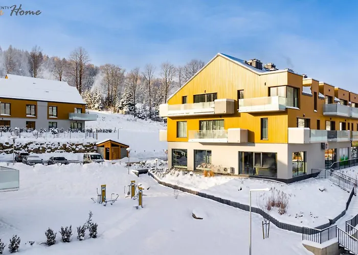 Wonder Home - Apartamenty Hillside tuż przy stoku, sklep, plac zabaw i zewnętrzna siłownia na terenie kompleksu Karpacz